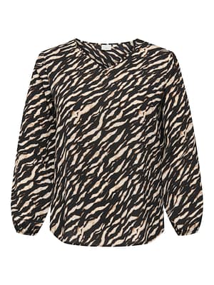 CARVICA LIFE L/S V-NECK TOP WVN NOOS