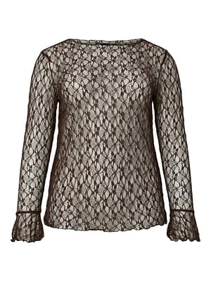 PCFLAISE LS LACE TOP JRS D2D QX