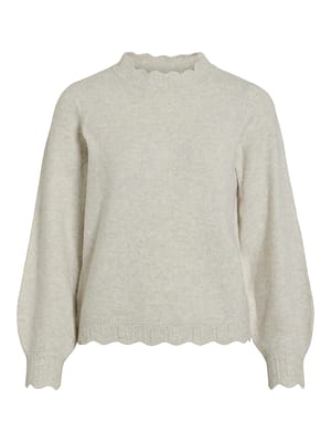 VINIKOLINA O-NECK L/S KNIT TOP - NOOS
