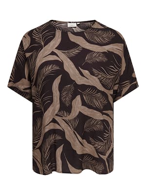 CARVILMA S/S BOATNECK TOP AOP
