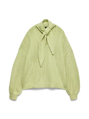 VMKAE LS SCARF KNIT PULLOVER EXP CUR