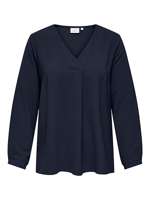 CARMETTA LIFE 3/4 V-NECK TOP WVN