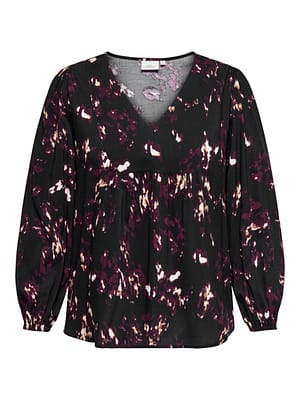 CARINDIGO LIFE LS V-NECK TOP AOP BF