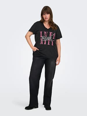 CARMILLE LIFE  S/S V-NECK REG TEE JRS