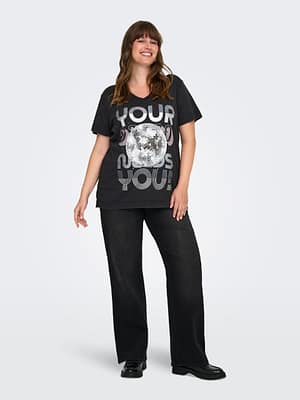 CARMILLE LIFE  S/S V-NECK REG TEE JRS