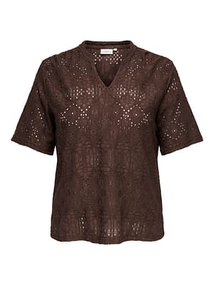 CARHELLEN S/S V-NECK BLOUSE JRS