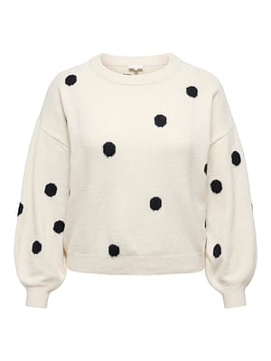 CARRICA LS DETAIL O-NECK KNT