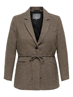 CARNELLA L/S BELT CHECK BLAZER CC TLR