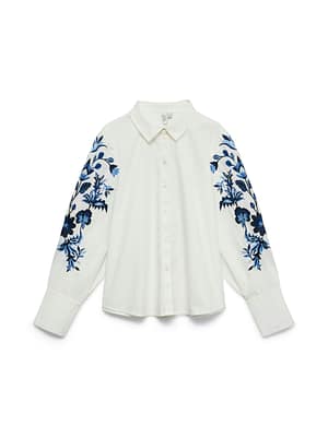 VMCLOVISA L/S EMB. SHIRT WVN BTQ CUR