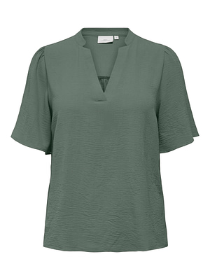 CARNOEMI 2/4 V-NECK BLOUSE WVN