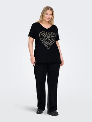 CARLYDIA LIFE SS V-NECK REG TEE JRS