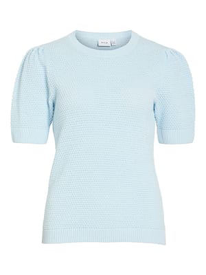 VIDALO O-NECK S/S KNIT TOP - NOOS