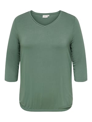 CARLINA 3/4 SLEEVE V-NECK BLOUSE JRS