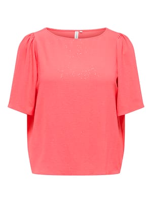 CARJOSEE METTA 2/4 BOATNECK TOP WVN