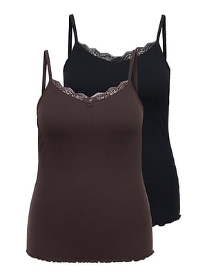 CARSILLE S/L V-NECK TOP 2PACK JRS