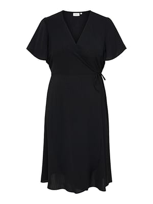 CARCALI S/S MIDIWRAP DRESS WVN