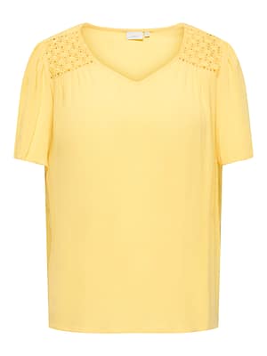 CARSELASI S/S V-NECK TOP WVN