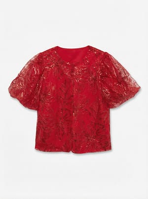 VMBREEZY SS SEQUIN TOP EXP CUR