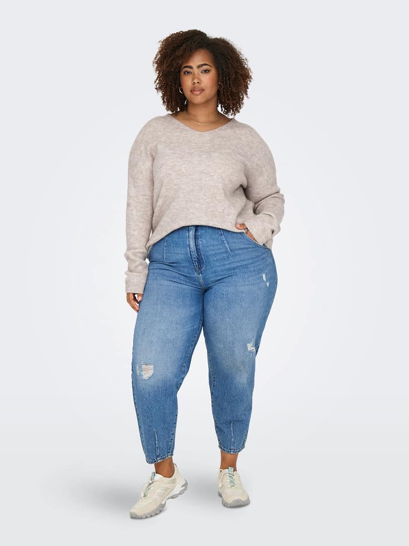 CARCAMILLA V-NECK L/S PULLOVER KNT NOOS - Afbeelding 5