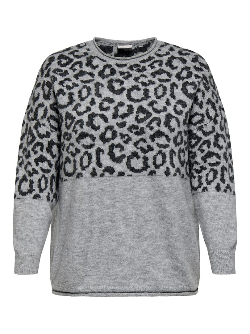 CARJADE ANIMAL L/S O-NECK KNT NOOS