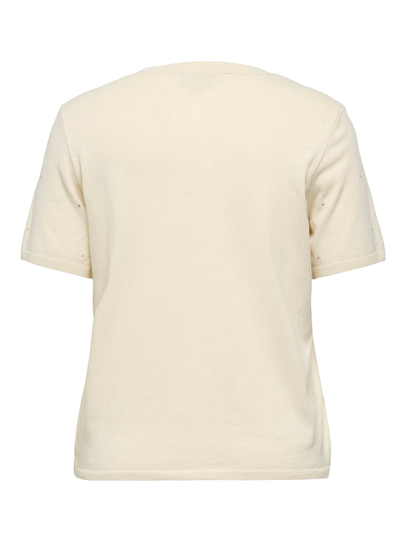 CARALLY LIFE SS BLING O-NECK KNT - Afbeelding 2