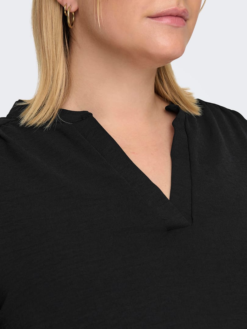 CARMETTA LIFE V-NECK LS TOP WVN NOOS - Afbeelding 6