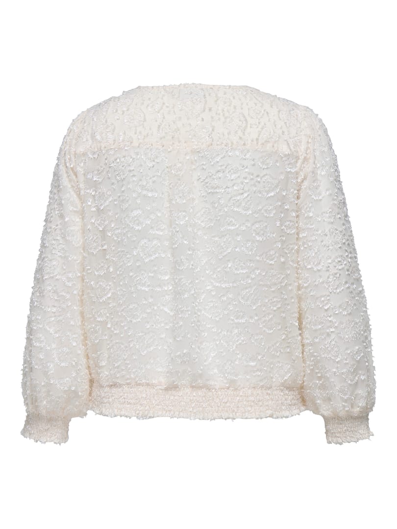 CAROTTA LS V-NECK EMB TOP WVN - Afbeelding 2