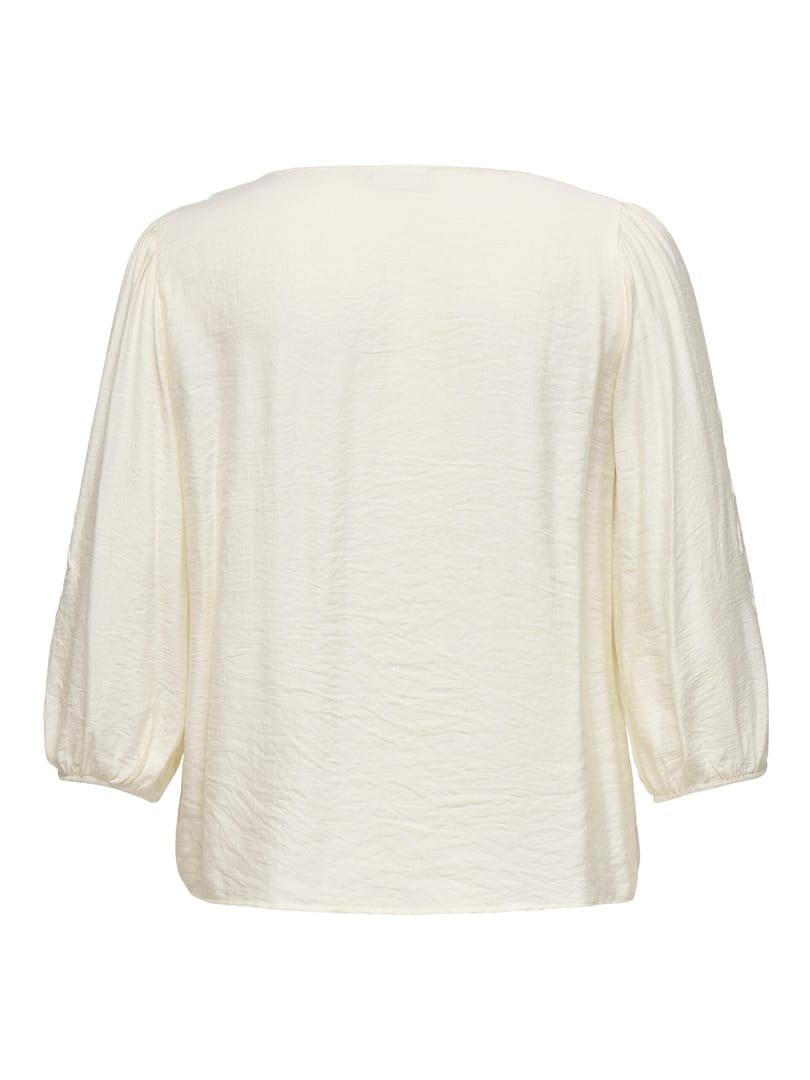 CARLANNE LS EMB TOP WVN - Afbeelding 2