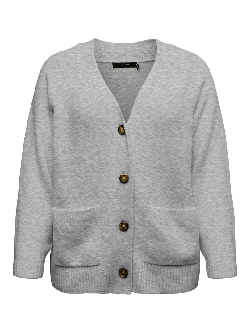 VMCBOOM LS V-NECK BUTTON CARDI NOOS CUR