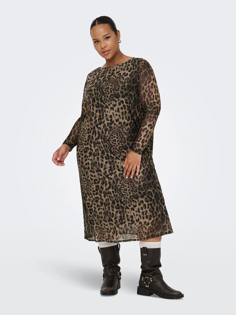 CARFOREST LIFE LS BOATNECK BLK DRESS JRS - Afbeelding 3