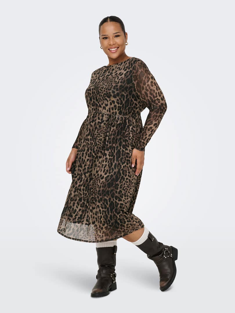 CARFOREST LIFE LS BOATNECK BLK DRESS JRS - Afbeelding 4