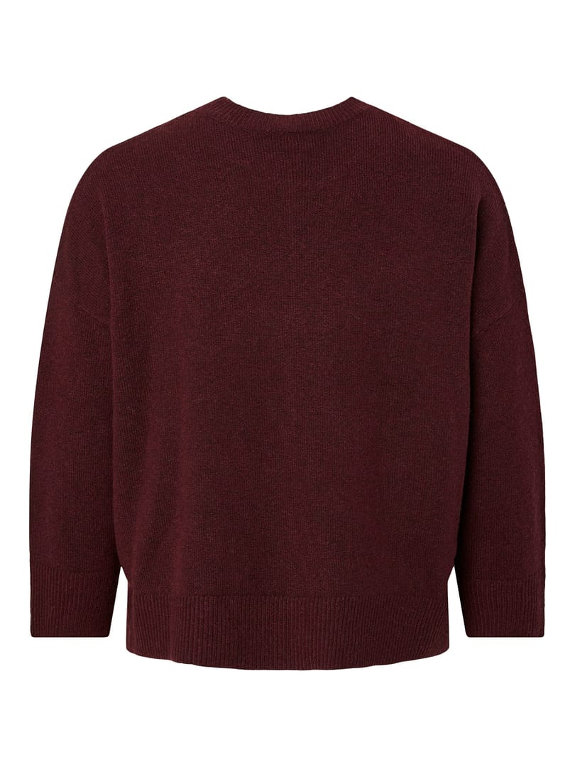 PCMALOU LS O-NECK CUTLINE KNIT NOOS QX - Afbeelding 2