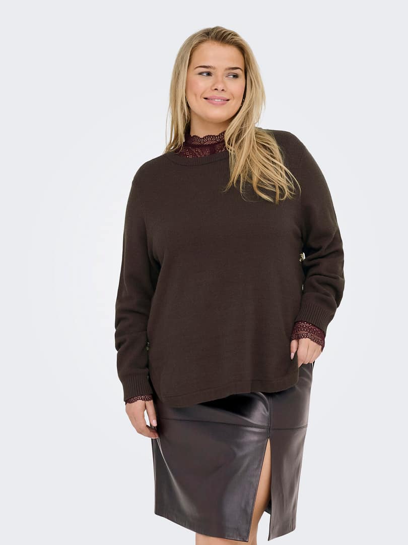 CARMARGARETHA LS BUTTON PULLOVER KNT - Afbeelding 3