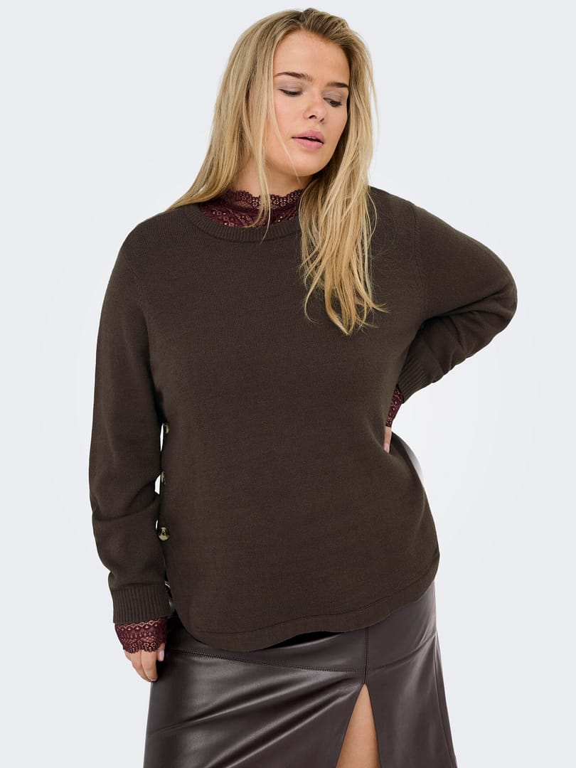 CARMARGARETHA LS BUTTON PULLOVER KNT - Afbeelding 5