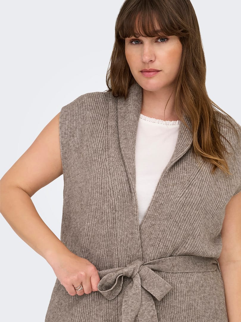 CARKATIA SL RIB WRAP VEST KNT - Afbeelding 7