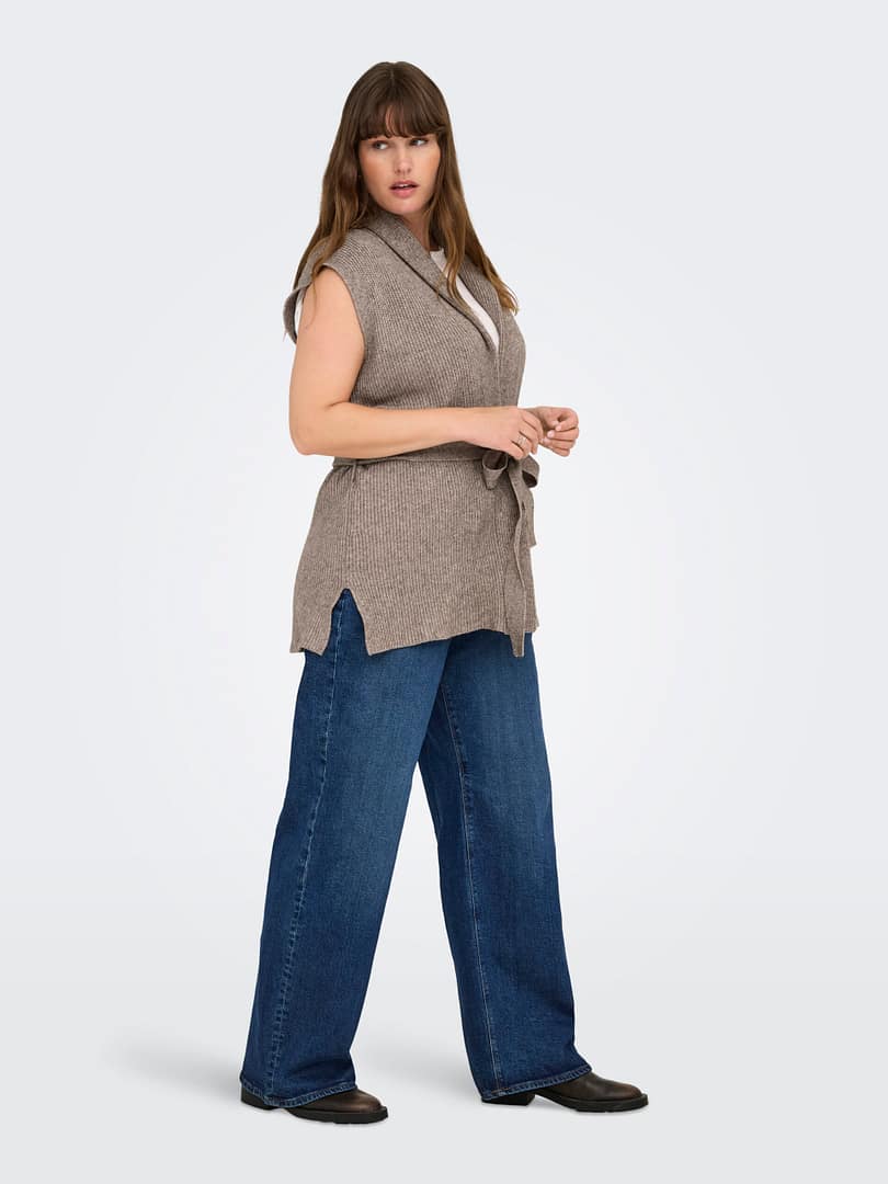 CARKATIA SL RIB WRAP VEST KNT - Afbeelding 5