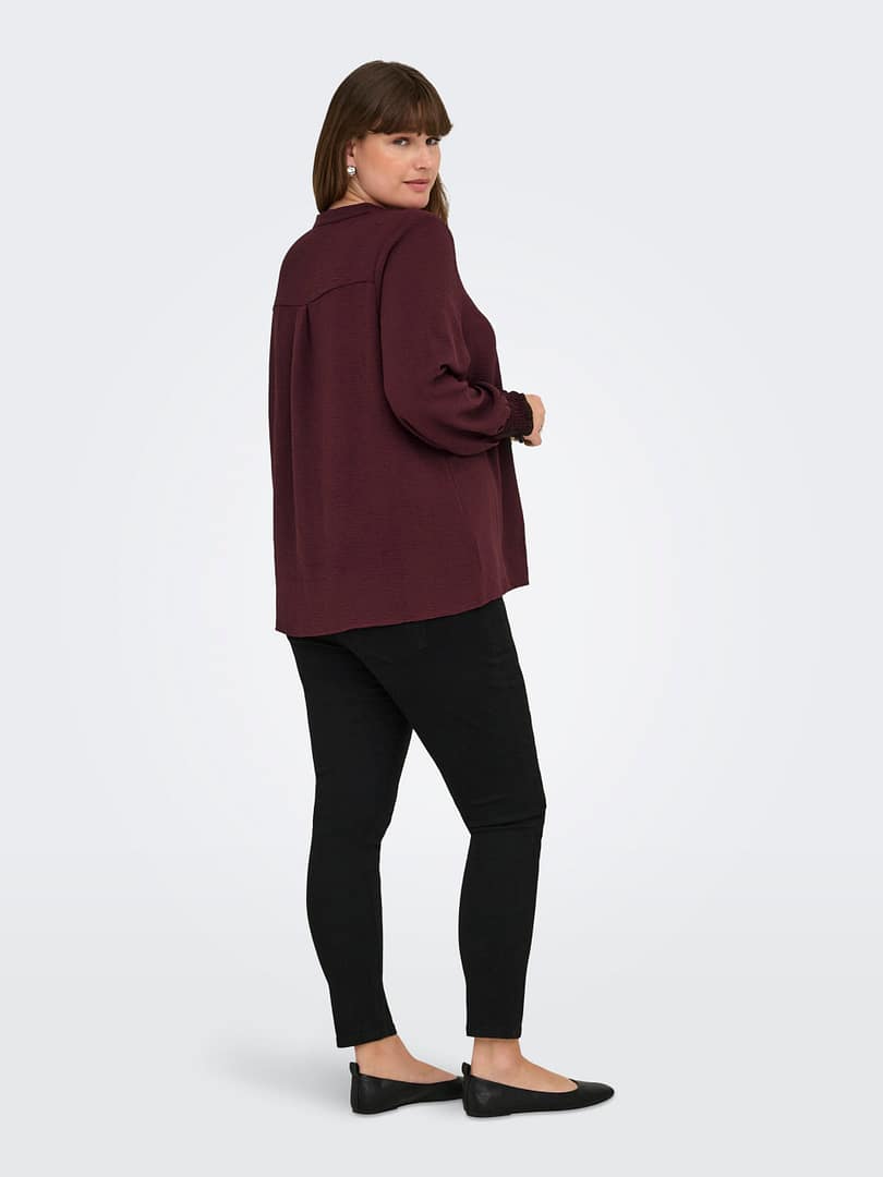 CARMETTA LIFE V-NECK LS TOP WVN NOOS - Afbeelding 6
