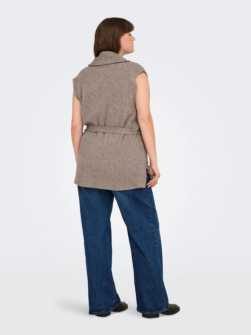 CARKATIA SL RIB WRAP VEST KNT - Afbeelding 4