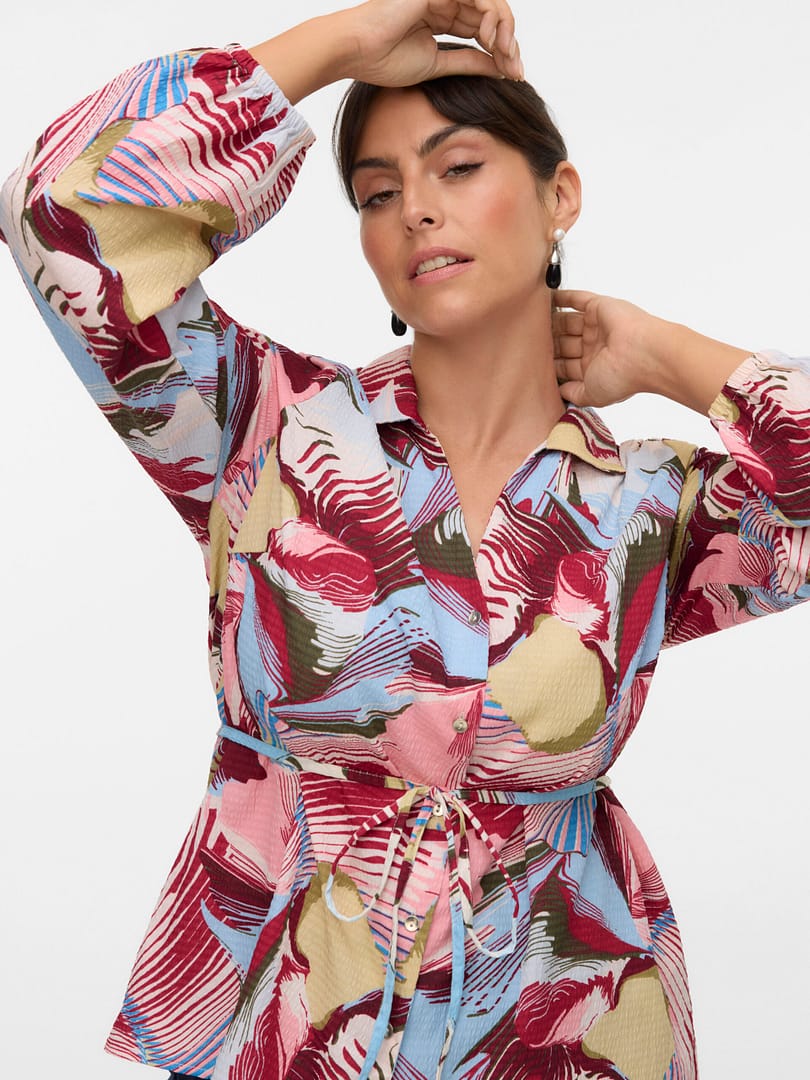 VMCRUBY FIE LS BELT SHIRT WVN GA CUR - Afbeelding 4