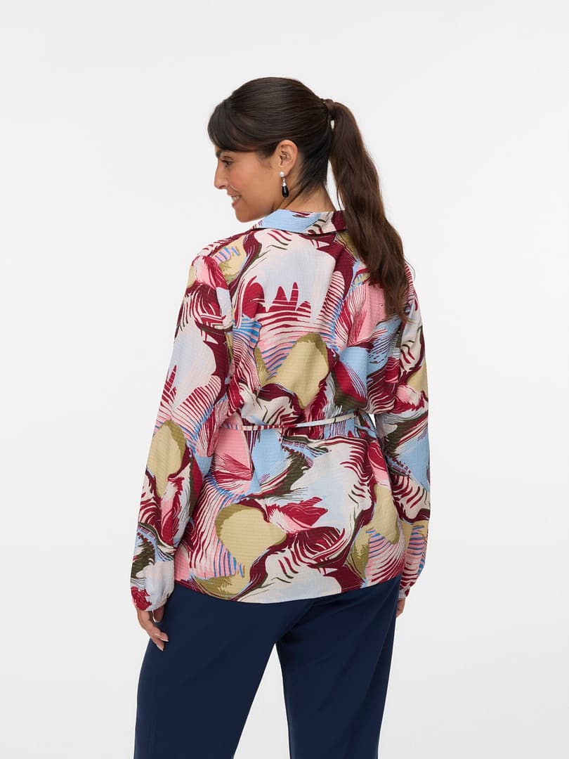 VMCRUBY FIE LS BELT SHIRT WVN GA CUR - Afbeelding 3