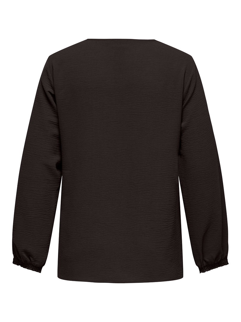 CARMETTA LIFE 3/4 V-NECK TOP WVN - Afbeelding 2