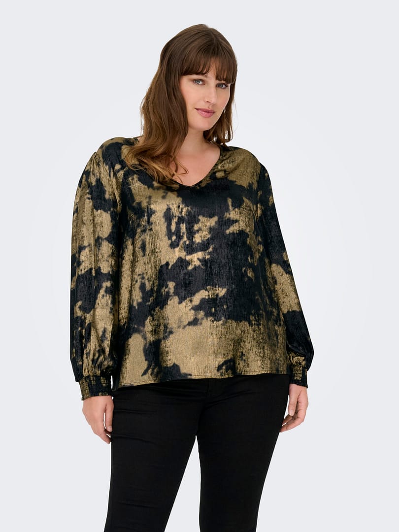 CARDIXIE LS V-NECK TOP AOP - Afbeelding 3