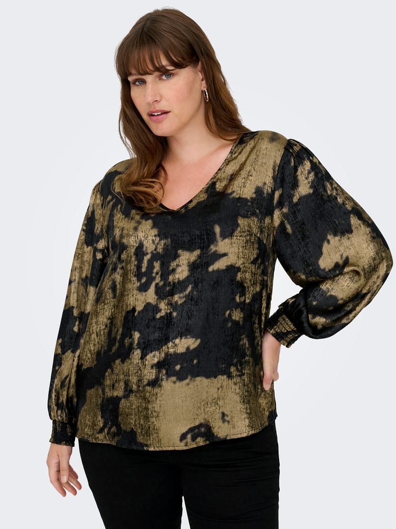 CARDIXIE LS V-NECK TOP AOP - Afbeelding 6