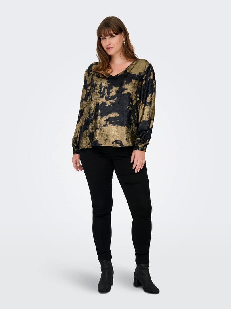 CARDIXIE LS V-NECK TOP AOP - Afbeelding 5