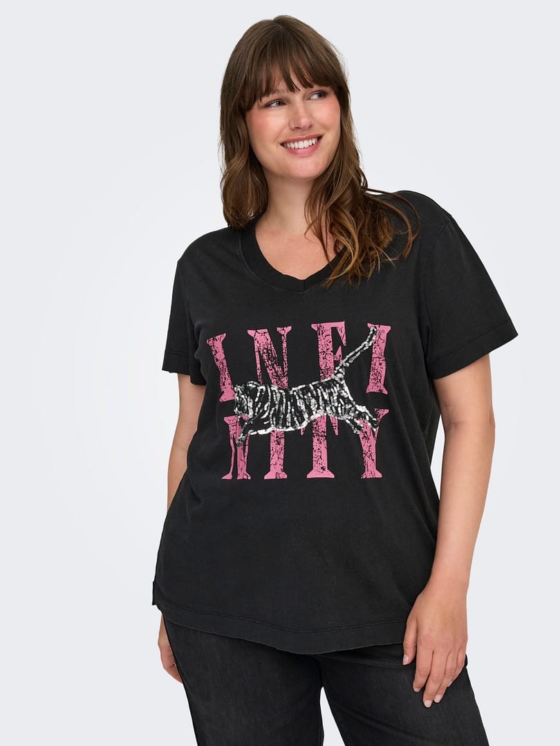 CARMILLE LIFE S/S V-NECK REG TEE JRS - Afbeelding 3