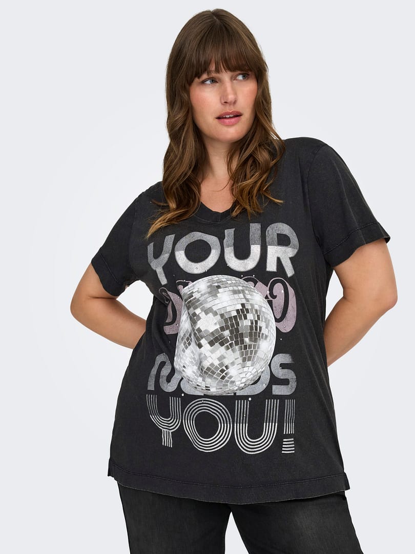 CARMILLE LIFE S/S V-NECK REG TEE JRS - Afbeelding 3