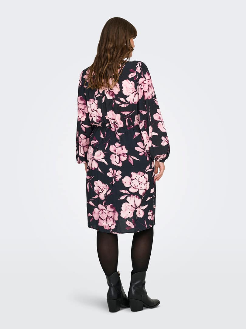 CARLINKA LIFE LS V-NECK BLK DRESS AOP - Afbeelding 2