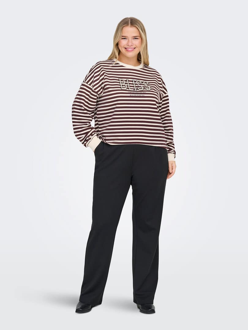 CARLIZA L/S PEARL PRINT BOX SWT JRS