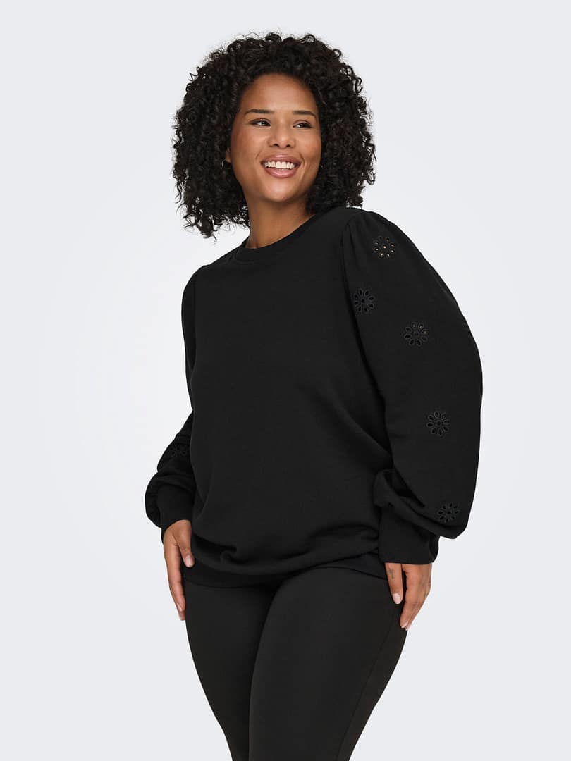 CARFEMME L/S PUFF EMBROIDERY UB SWT NOOS - Afbeelding 6