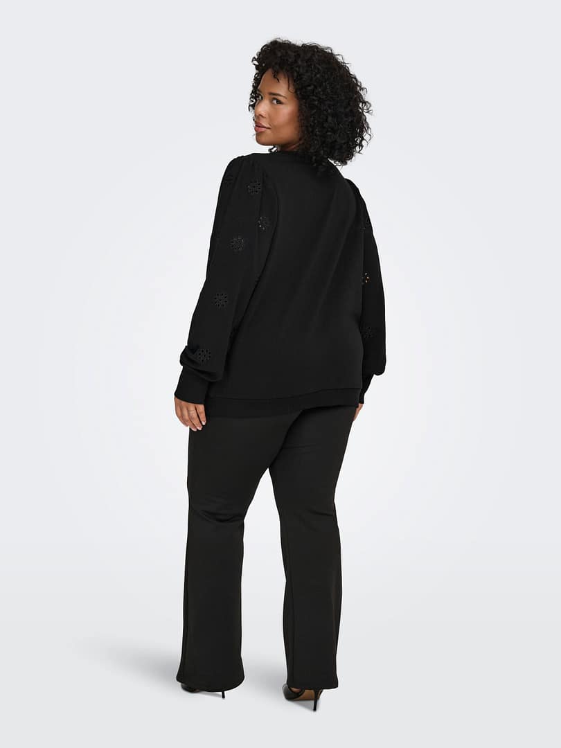 CARFEMME L/S PUFF EMBROIDERY UB SWT NOOS - Afbeelding 3